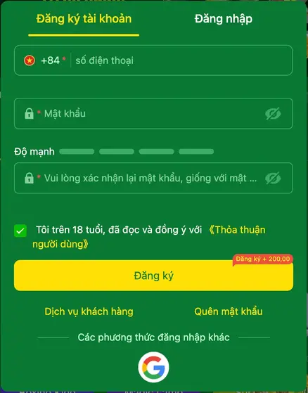 Đăng ký VANMAY777